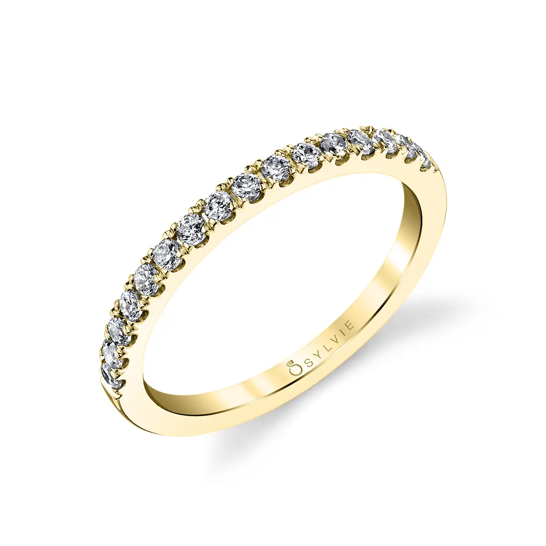 White Gold Classic Wedding Band - Rose