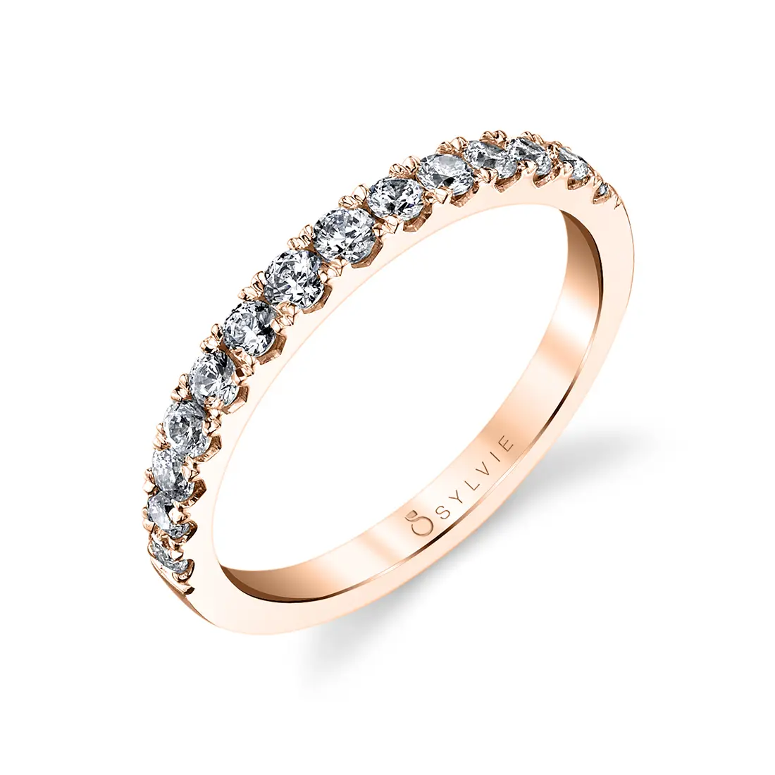 White Gold Classic Wedding Band - Luna