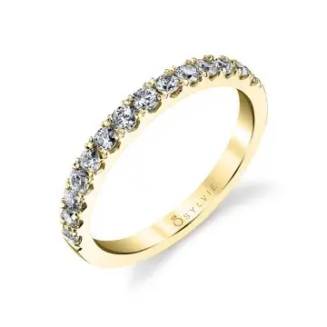 White Gold Classic Wedding Band - Luna