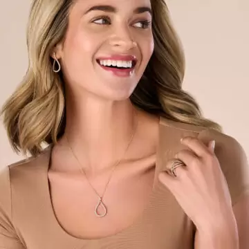 Unique Diamond Hoop Earrings