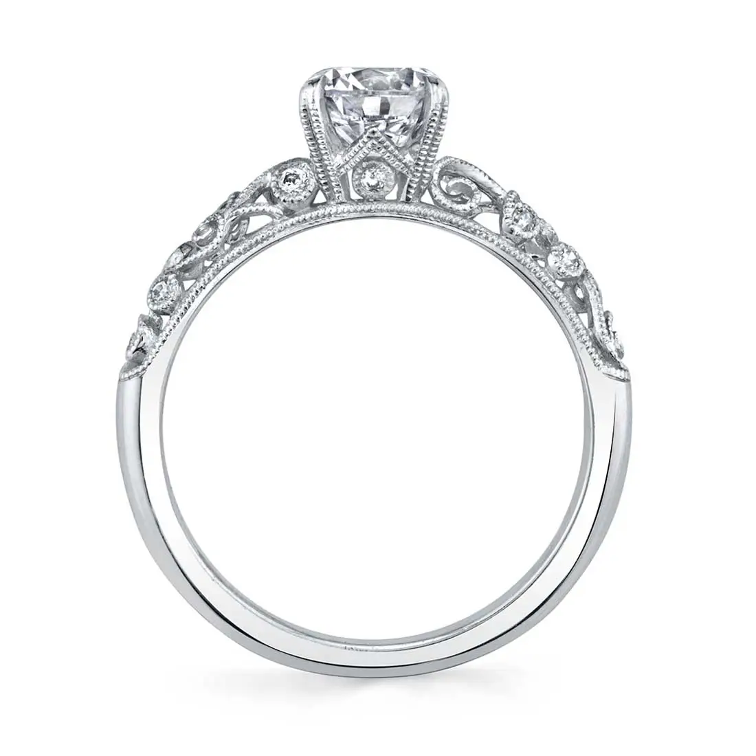 Round Cut Vintage Engagement Ring