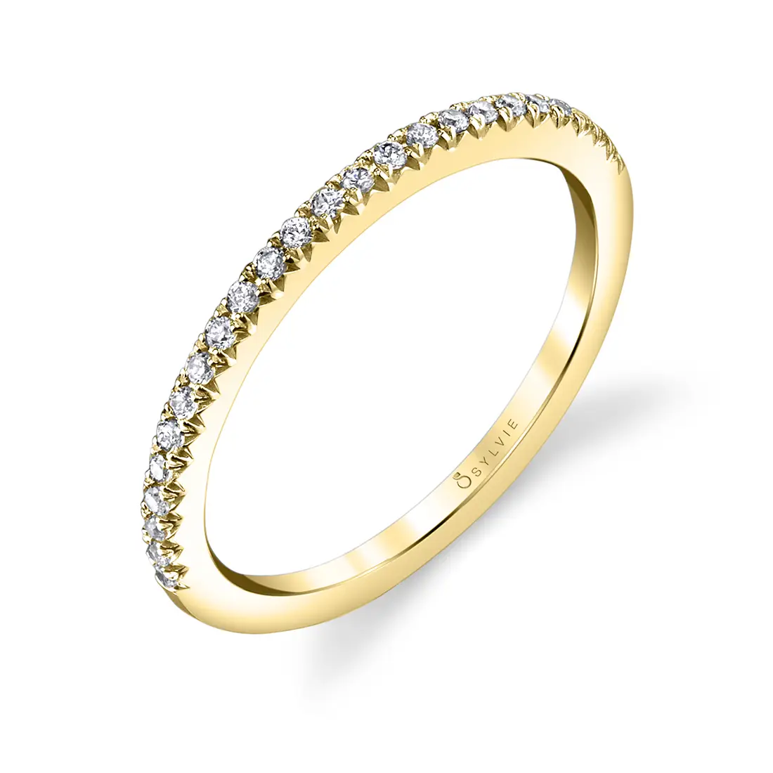 Round Cut Classic Wedding Band - Camilla