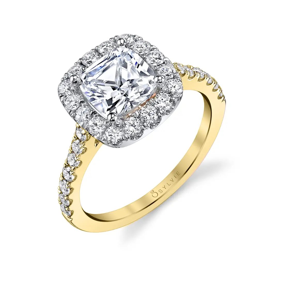 Enhanced Cushion Halo Engagement Ring 