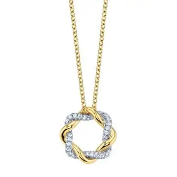 Twone Diamond Swirl Pendant