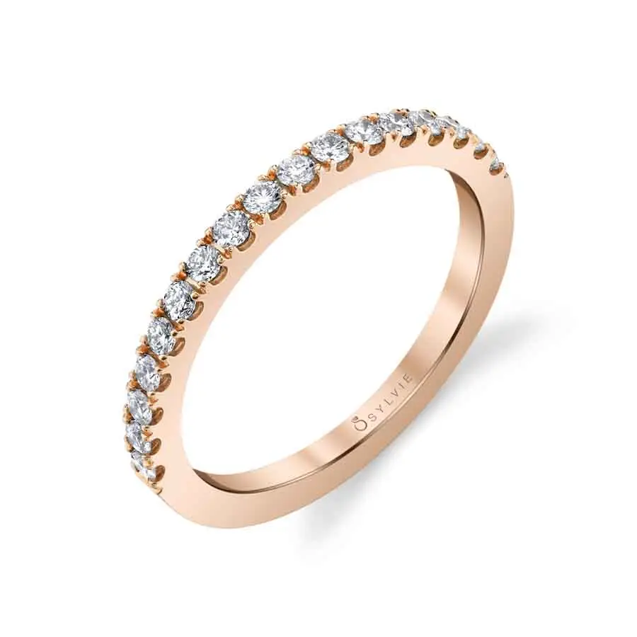 White Gold Classic Diamond Wedding Band - Jacalyn