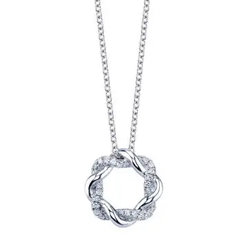 Diamond Swirl Pendant
