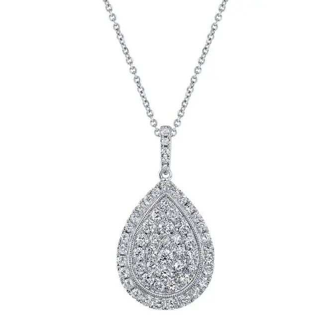 Pear Shaped Diamond Pendent