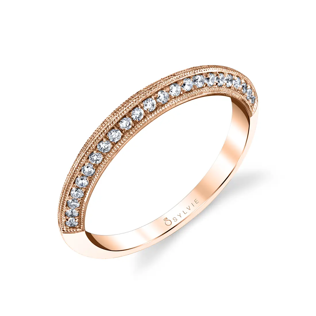 Round Cut Classic Wedding Band - Naomi