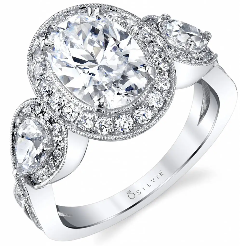 three stone engagement rings