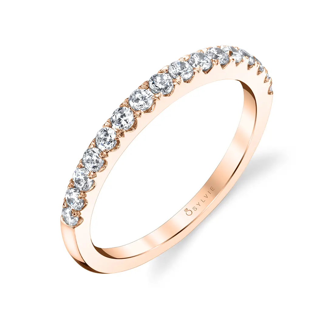 Round Cut Classic Wedding Band - Penelope