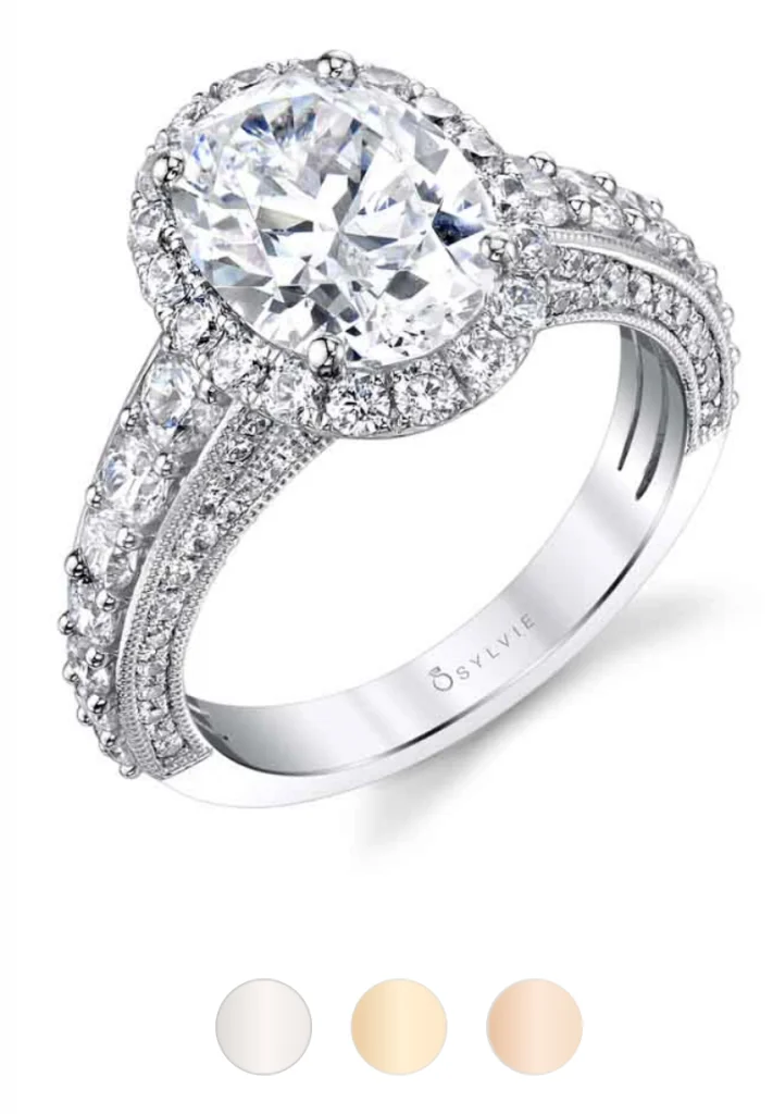 white gold engagement ring