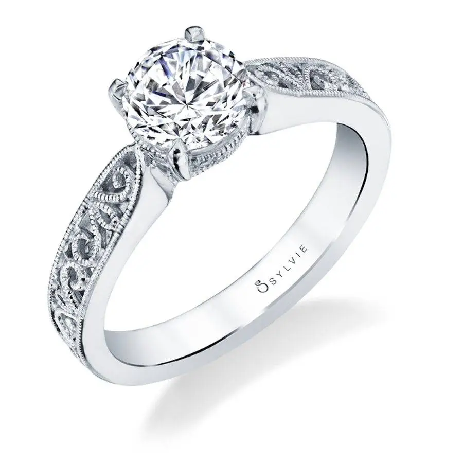 unique solitaire engagement ring