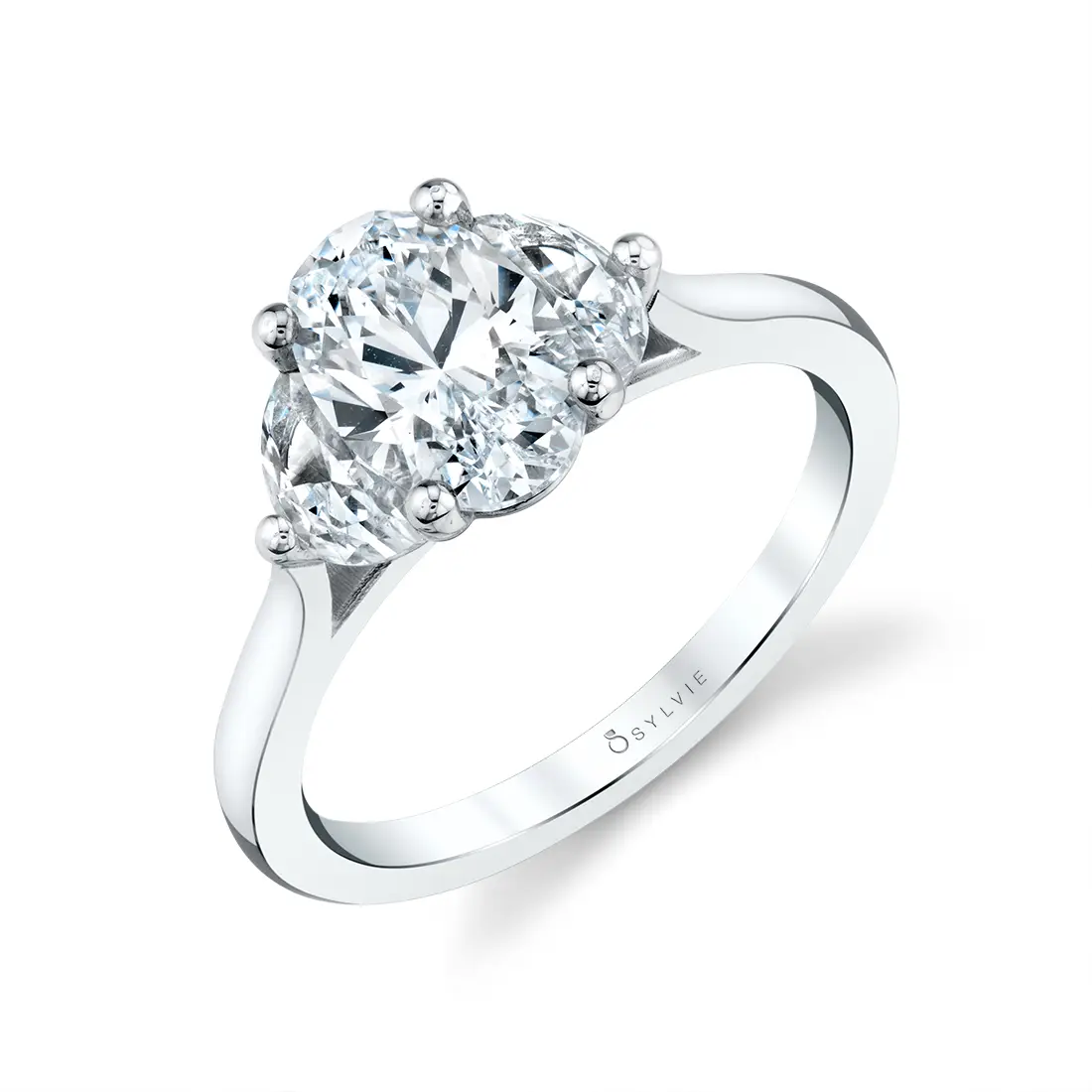 three stone engagement ring