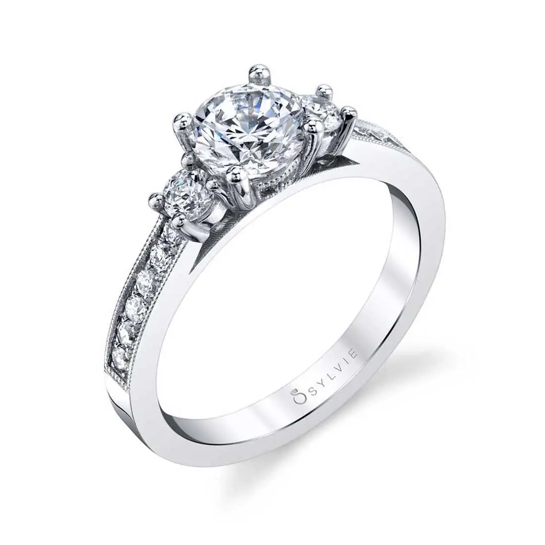 Three-Stone Engagement Rings for Women | 3-Stone Diamond Ring + Gold