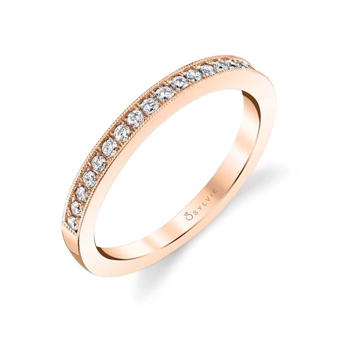 Round Cut Diamond Wedding Band - Candide