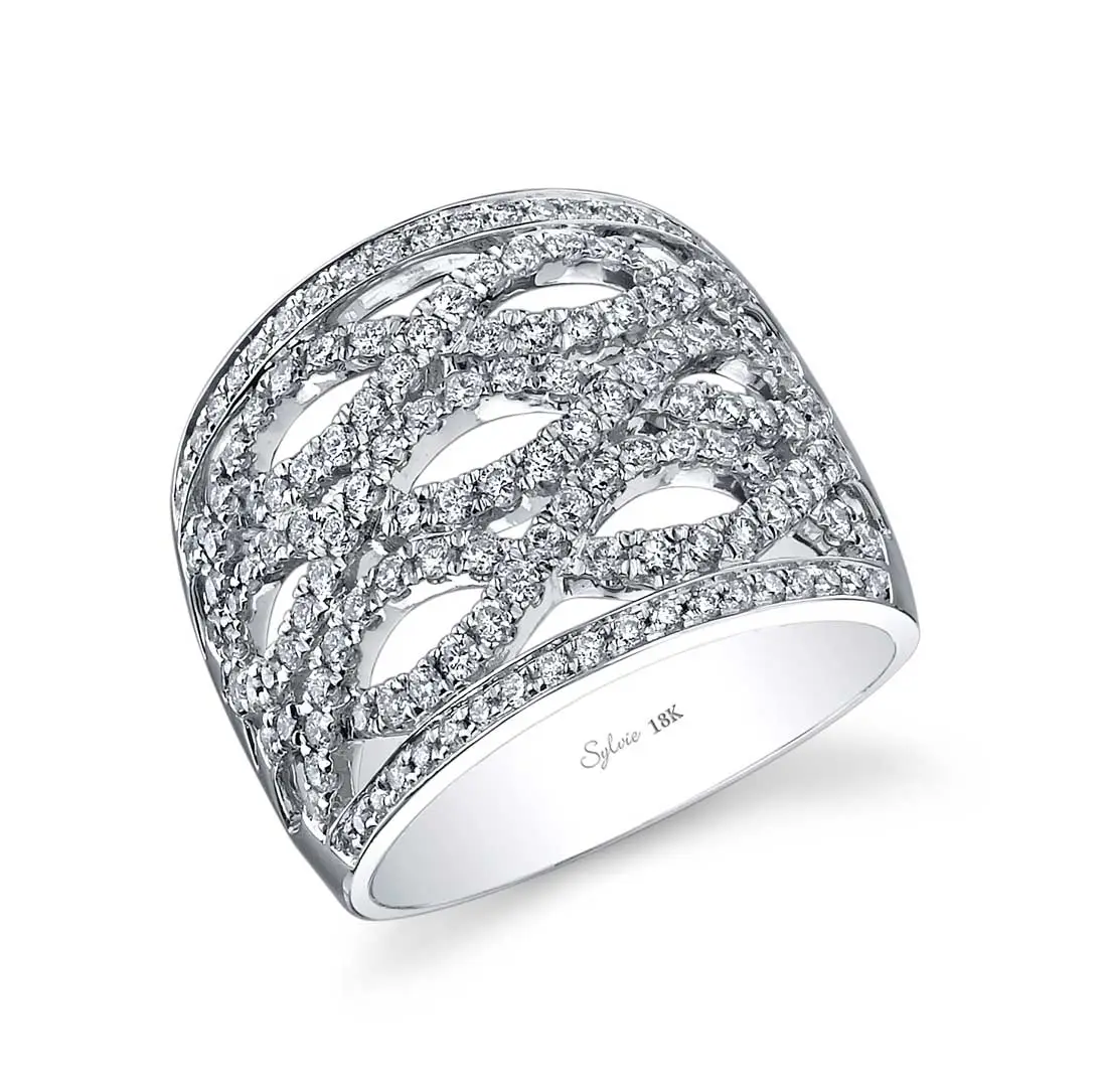 Criss Cross Diamond Ring