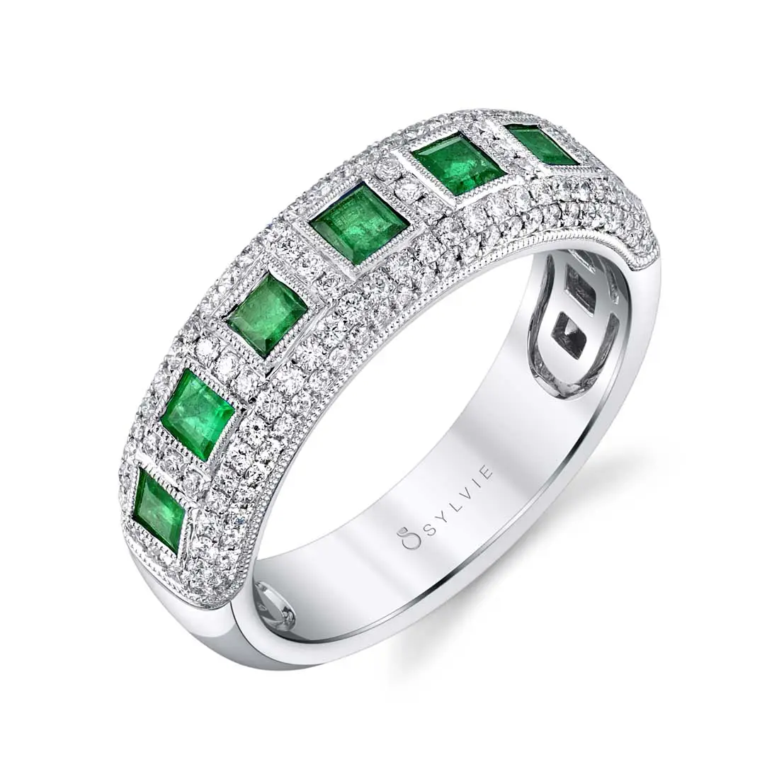 Emerald and Diamond Ring