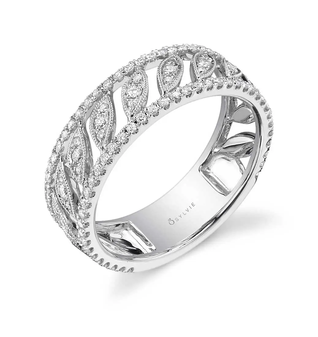 White Gold Modern Diamond Ring