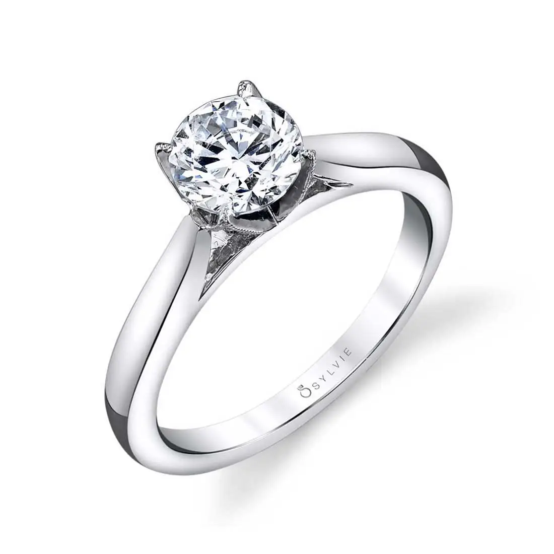 Modern Solitaire Engagement Ring