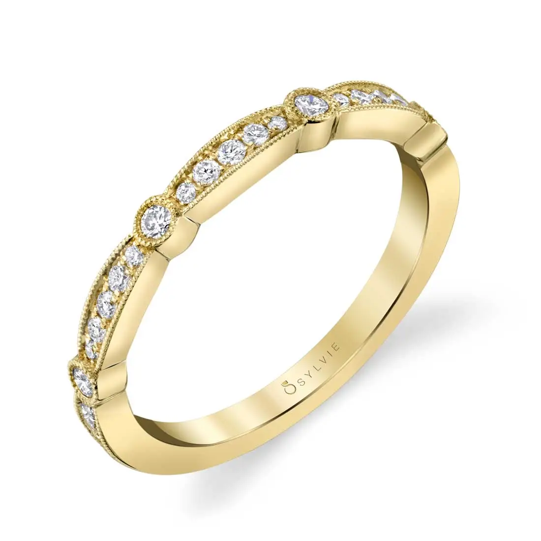 Modern Yellow Gold Stackable Band