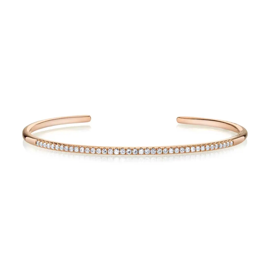 White Gold Open Diamond Bangle - Lifestyle Image - Lifestyle Image