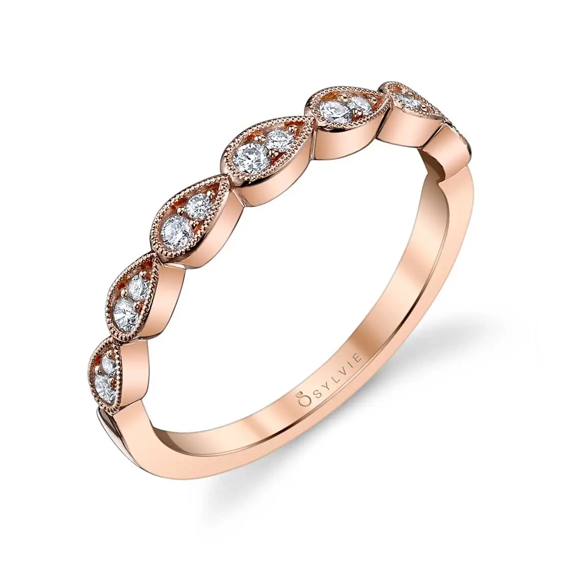 Rose Gold Stackable Wedding Band