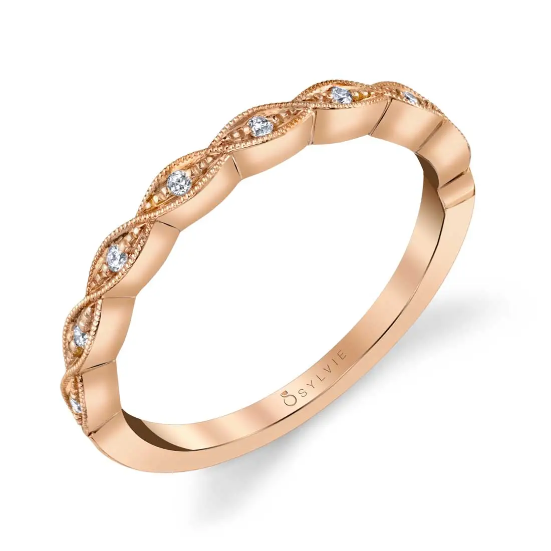 Rose Gold Stackable Wedding Band