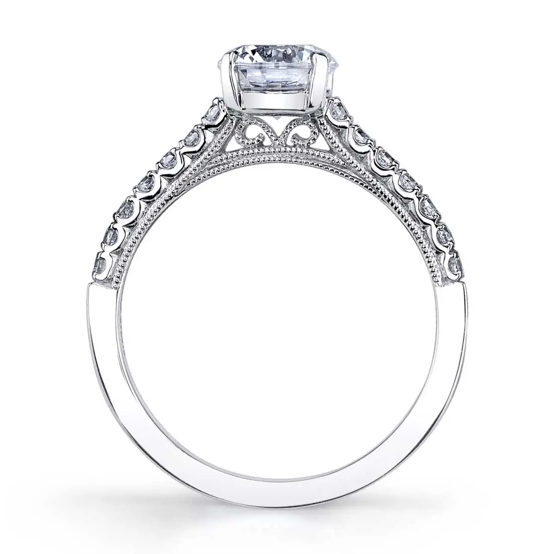 Round Cut Classic Engagement Ring - Clara