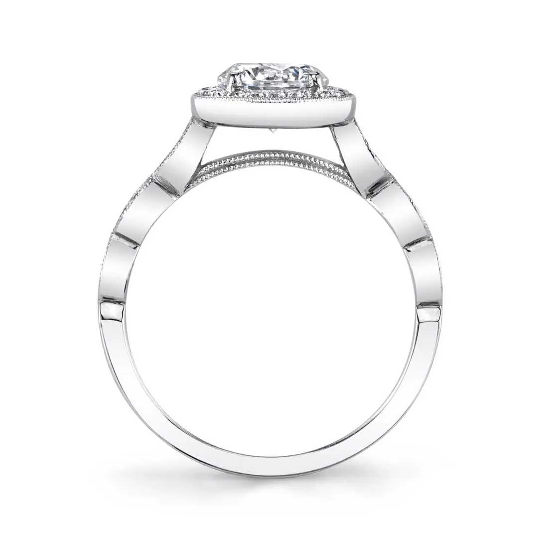 Round Cut Vintage Stackable Engagement Ring - Jessa