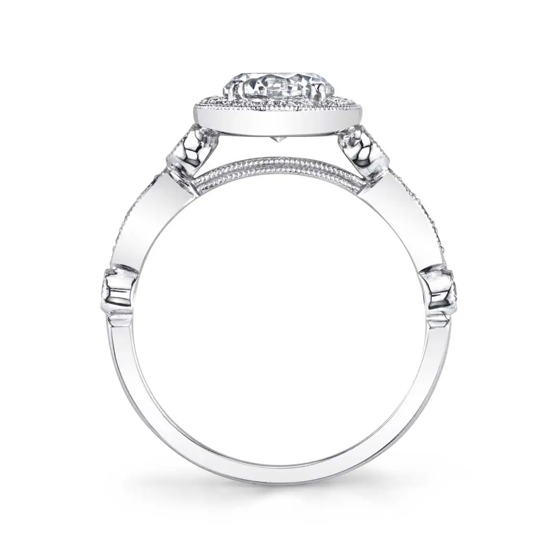Round Cut Vintage Stackable Engagement Ring - Taylor