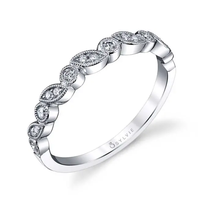 Stackable Diamond Wedding Band