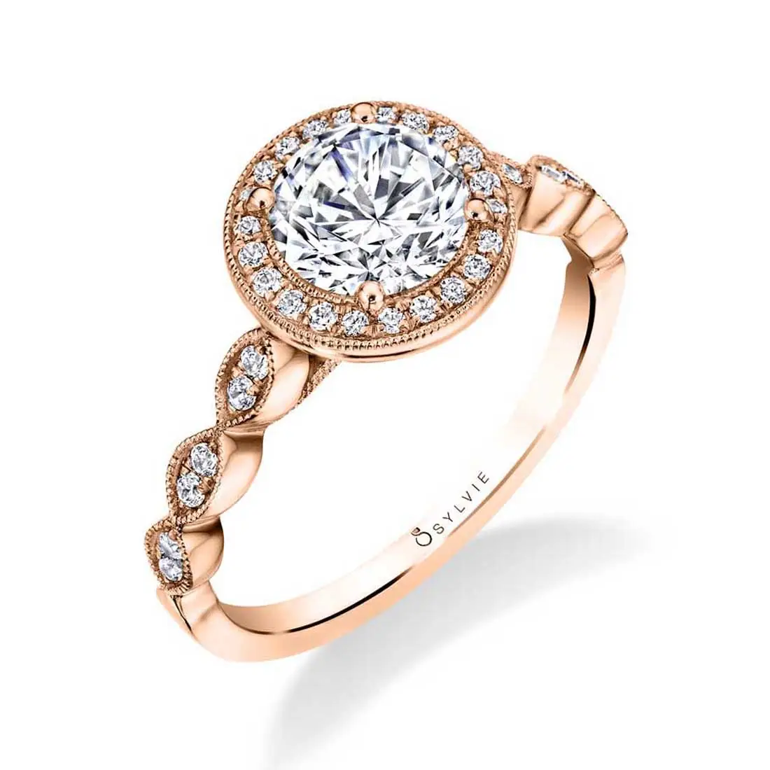 Round Cut Vintage Stackable Engagement Ring - Jessa