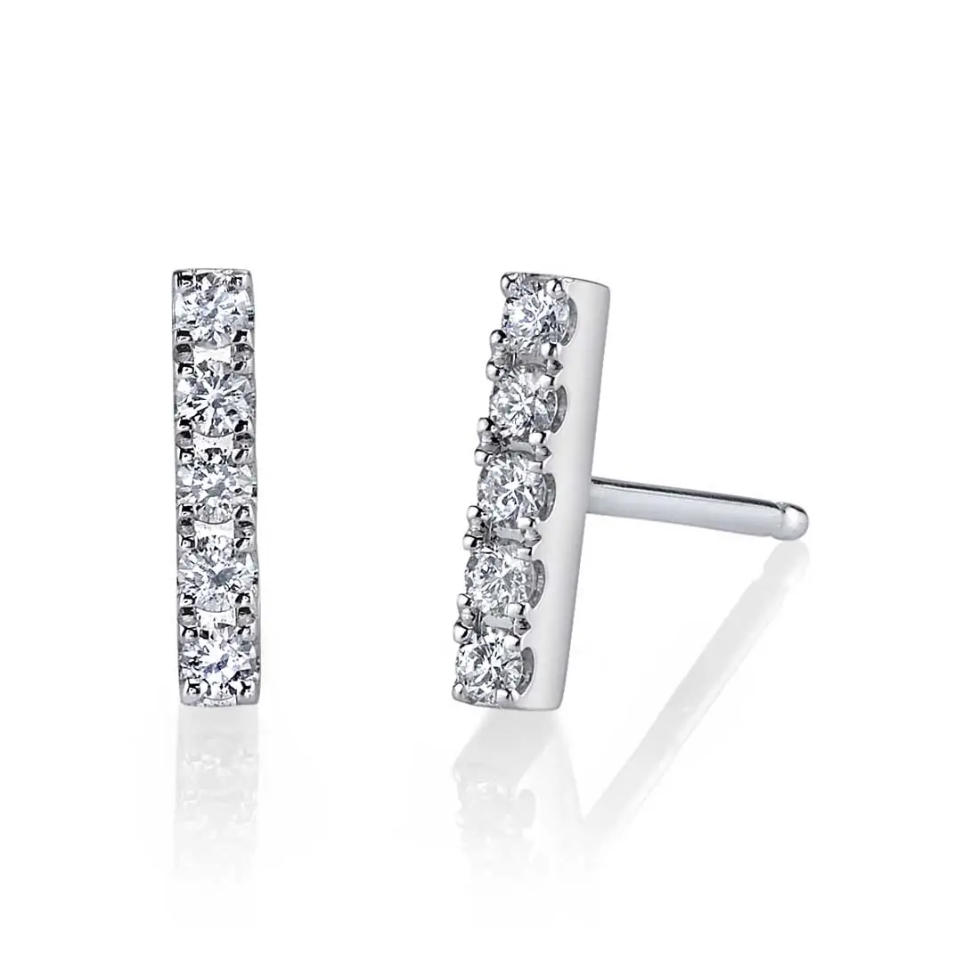 Chic stacked diamond Ear Climbers