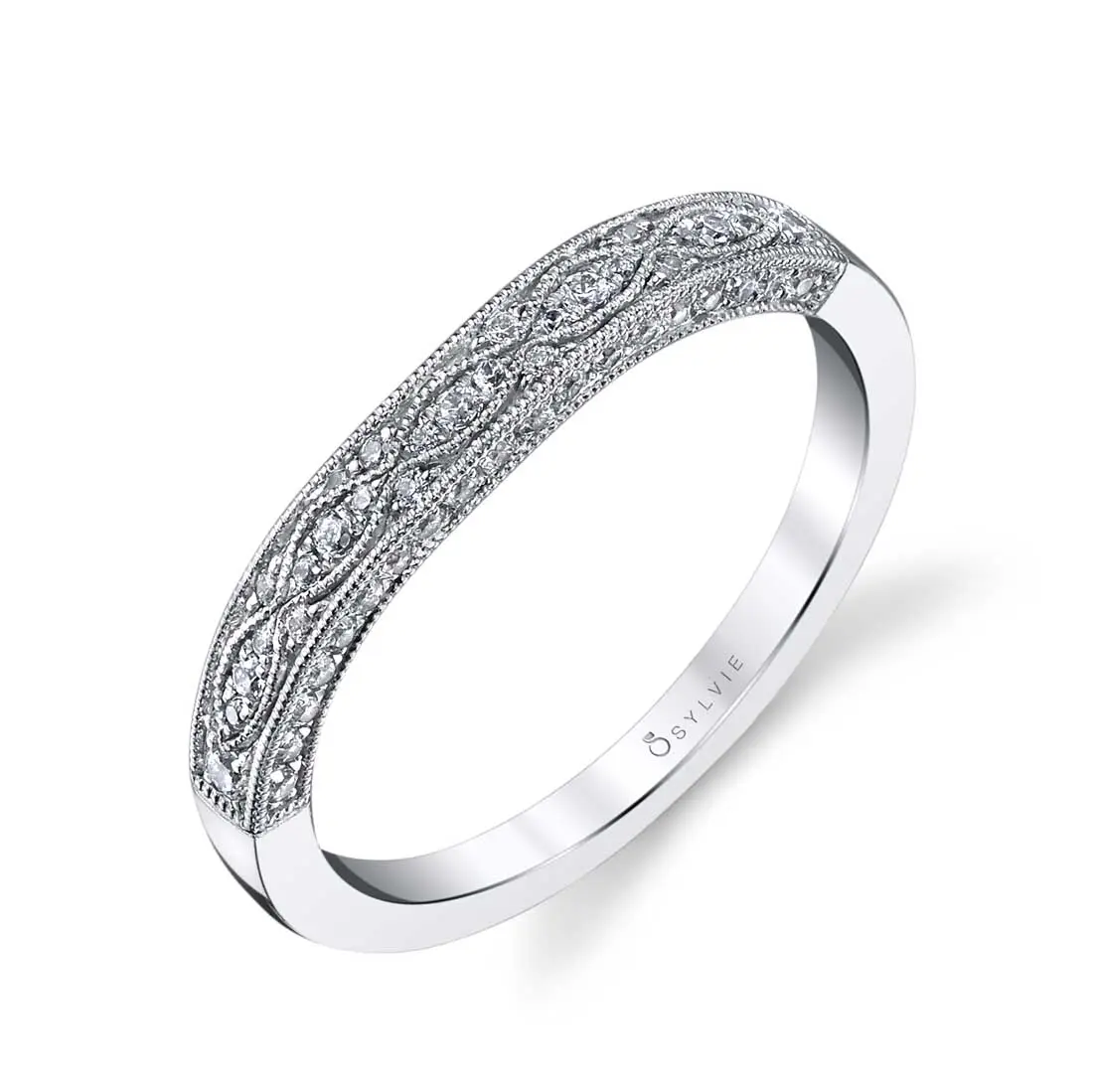 Platinum vintage online wedding bands