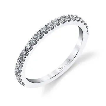 White Gold Classic Wedding Band - Marielle