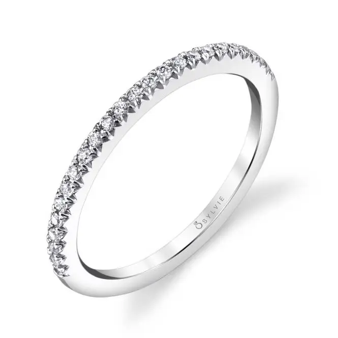 Round Cut Classic Wedding Band - Camilla