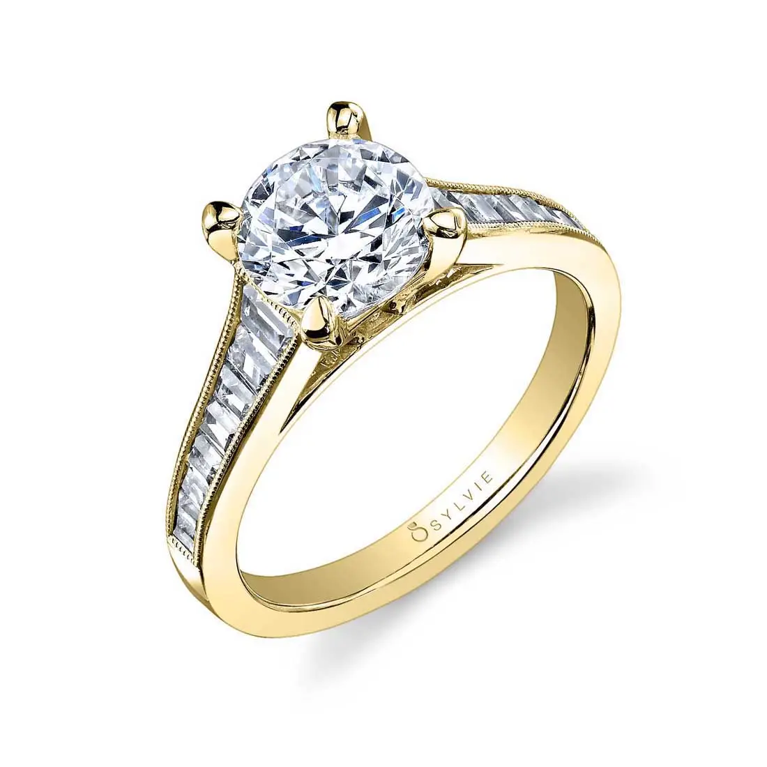 Modern Baguette Engagement Ring