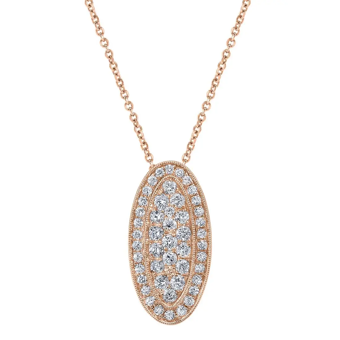 White Gold Glamourous Diamond Pendant