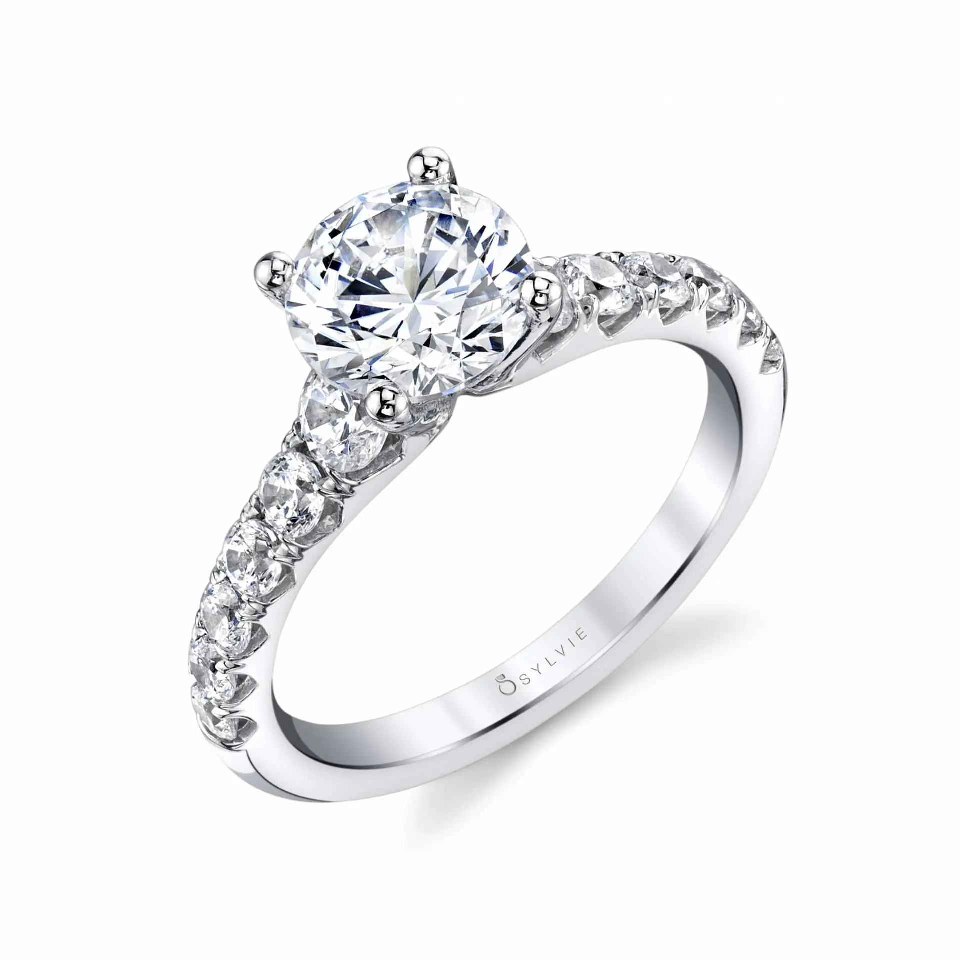 Round Cut Classic Engagement Ring - Anais