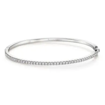 White Gold Elegant Diamond Bangle