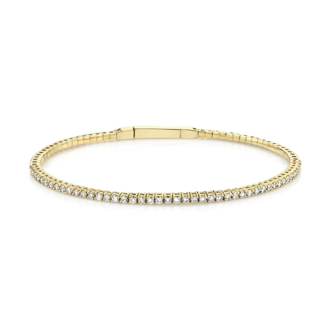 Classic Yellow Gold Diamond Tennis Bracelet