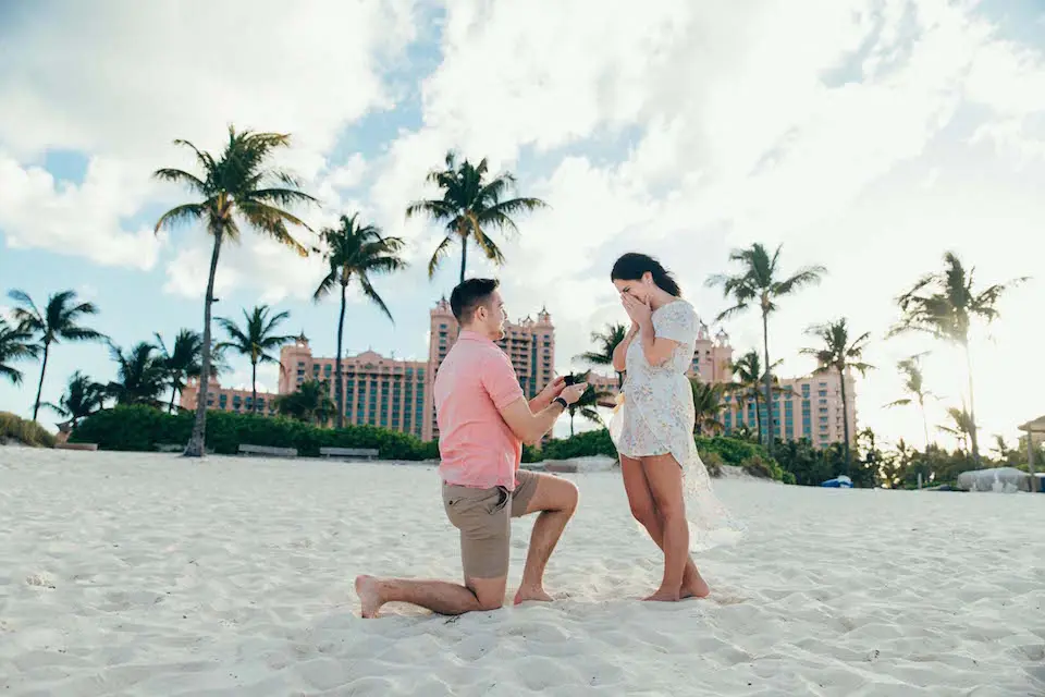 bahamas beach proposal