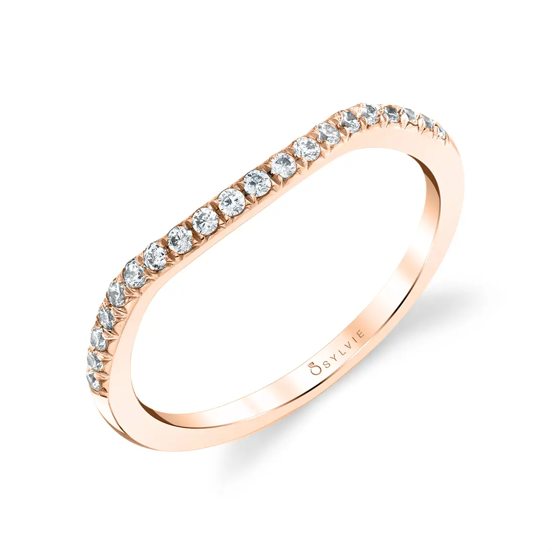 White Gold Classic Shared Prong Wedding Band