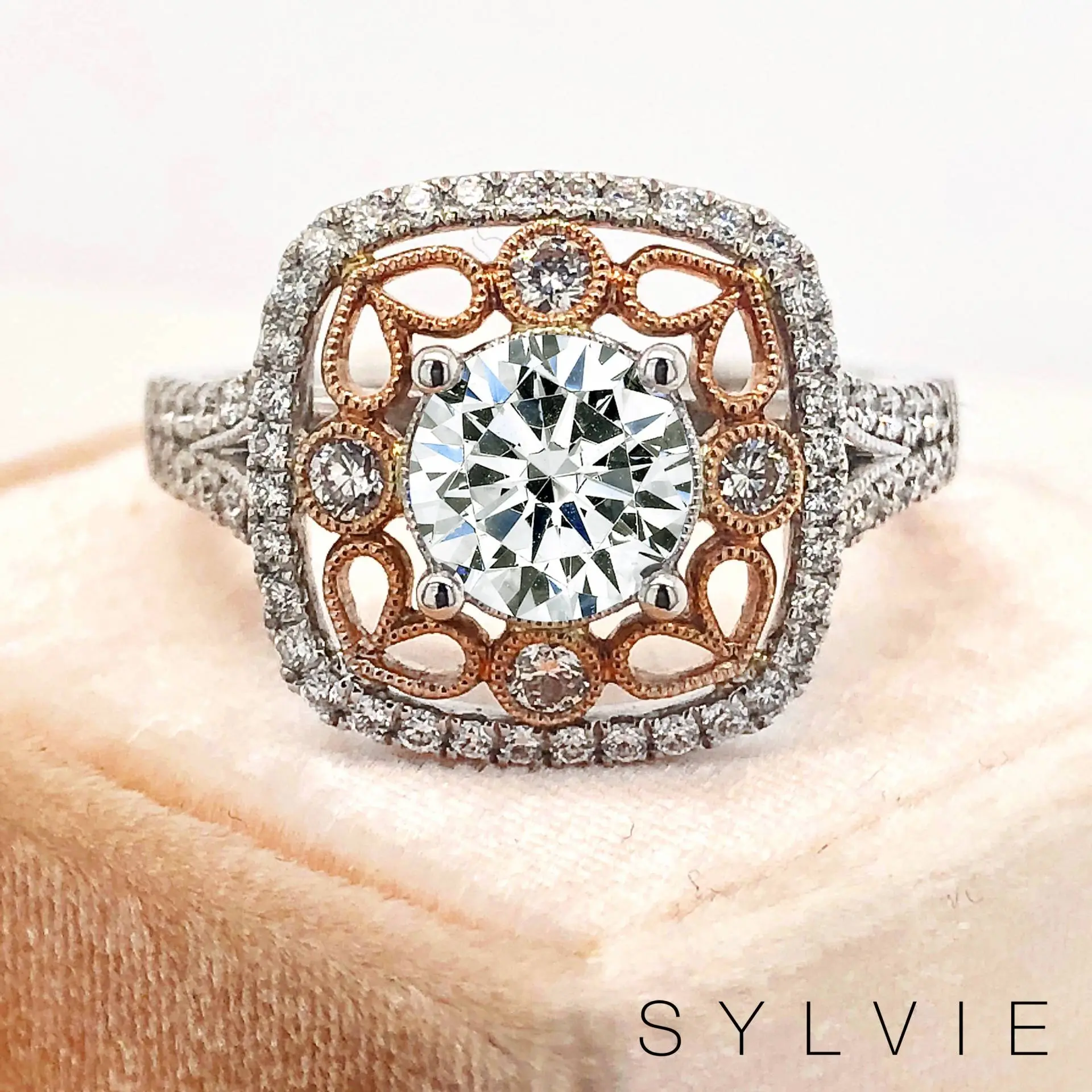 vintage engagement ring sylvie S1707