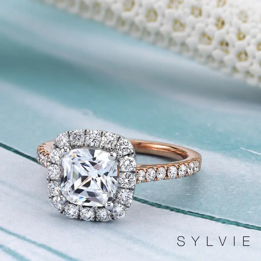 S1199 TT Sylvie halo engagement ring