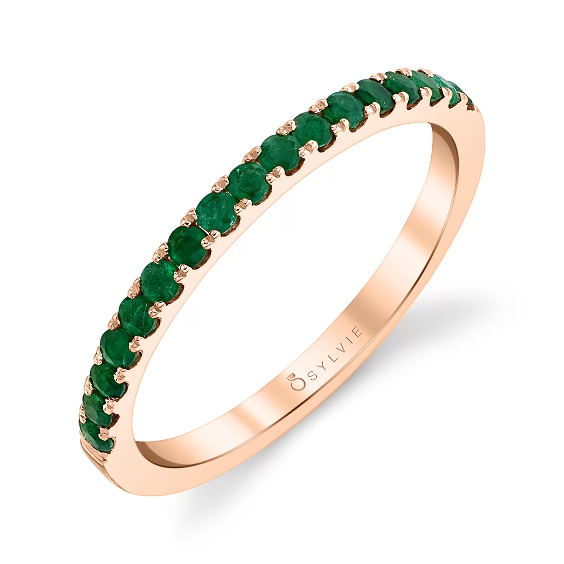Yellow Gold Emerald Wedding Ring