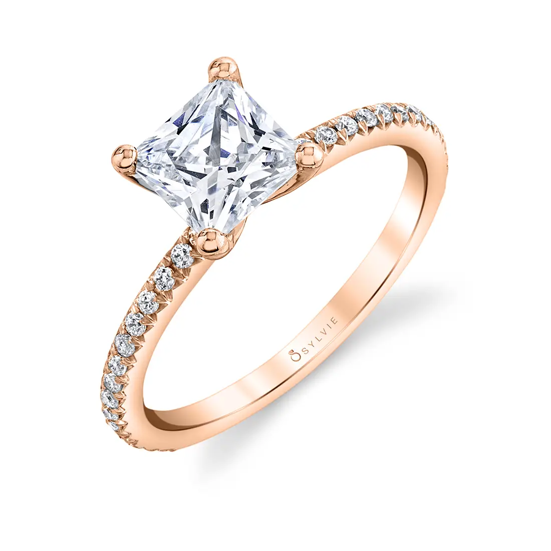 princess cut engagement ring sylvie 