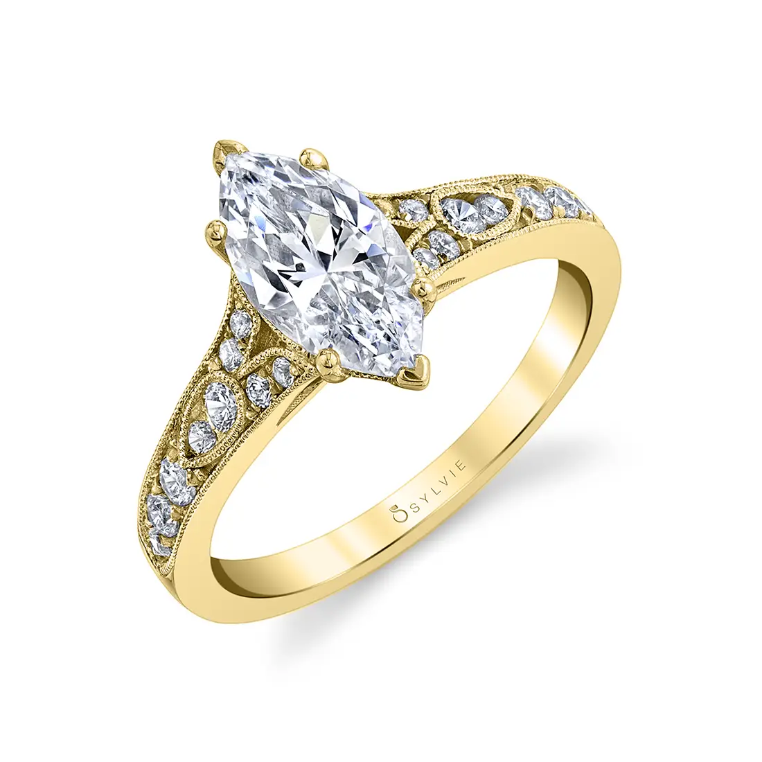 marquise engagement ring sylvie 