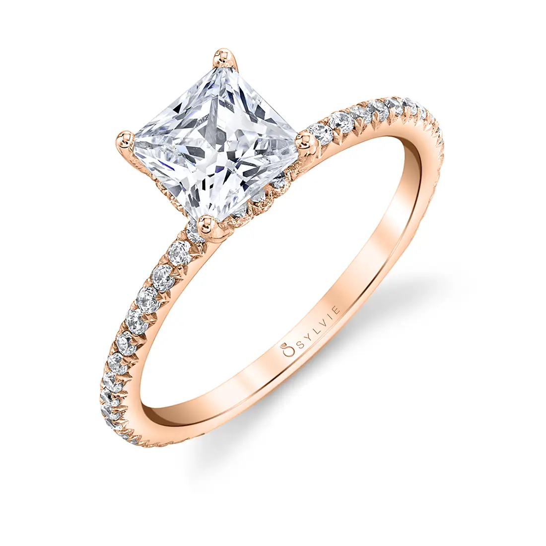 princess cut engagement ring sylvie 