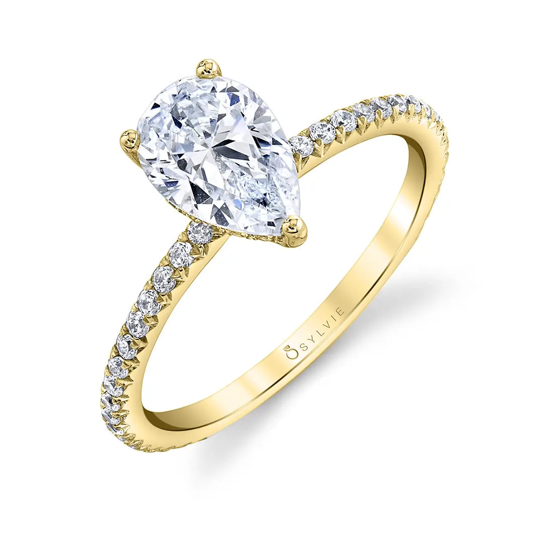 pear shaped engagement ring sylvie 